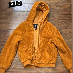 Fuzzy Jacket. Only wore once. From Maurice’s